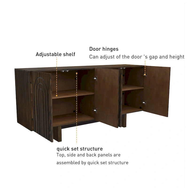 Buffet moderne Clihome 63 avec 4 portes