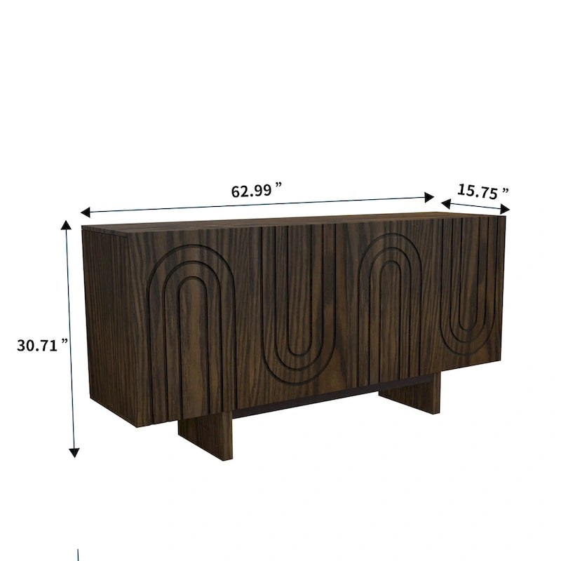 Buffet moderne Clihome 63 avec 4 portes