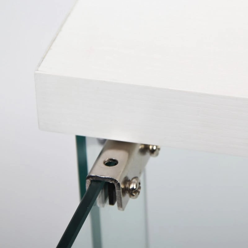 Armoire de cuisine moderne vitrée avec 3 étagères, type classeur.