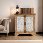 Meuble Art Leon rétro et romantique à motifs floraux