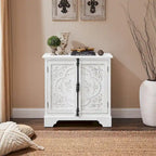 Meuble Art Leon rétro et romantique à motifs floraux