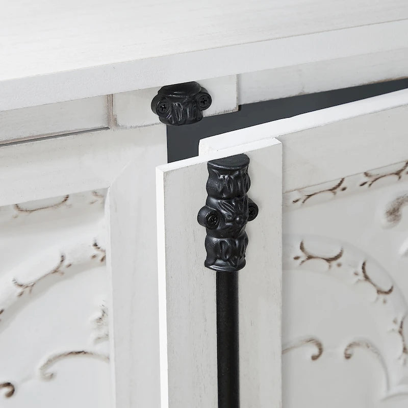 Meuble Art Leon rétro et romantique à motifs floraux