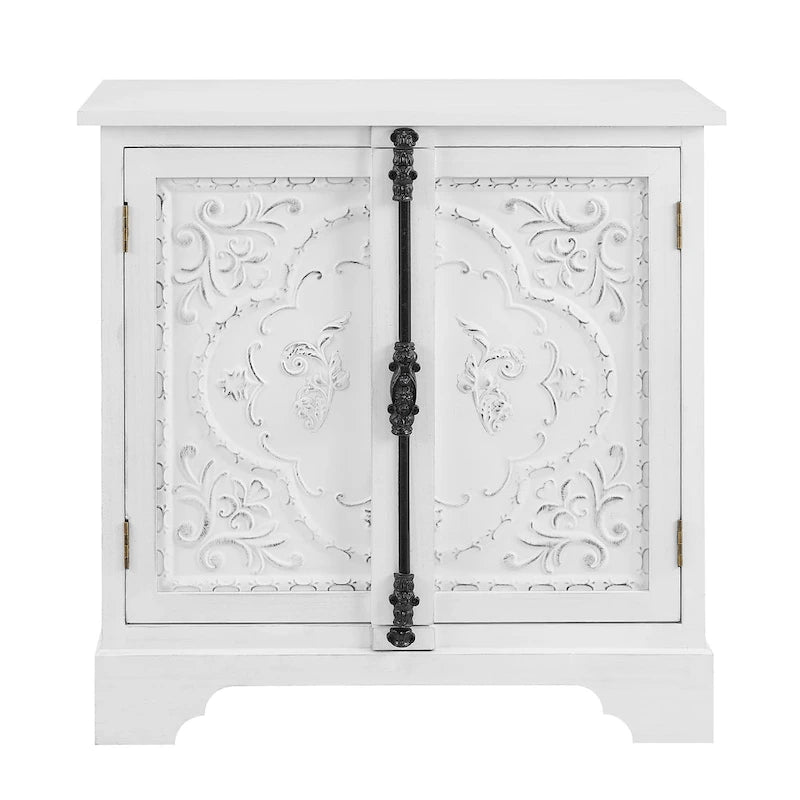 Meuble Art Leon rétro et romantique à motifs floraux