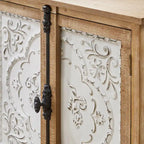 Meuble Art Leon rétro et romantique à motifs floraux