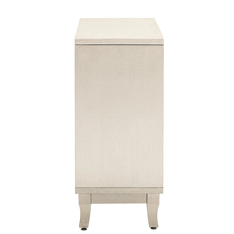 Buffet à 3 portes miroir avec portes vitrées pour salle à manger