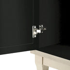 Buffet à 3 portes miroir avec portes vitrées pour salle à manger