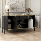 Buffet de cuisine Timechee, table d'appoint, meuble de rangement d'entrée
