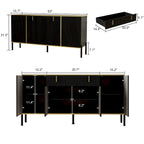 Buffet de cuisine Timechee, table d'appoint, meuble de rangement d'entrée