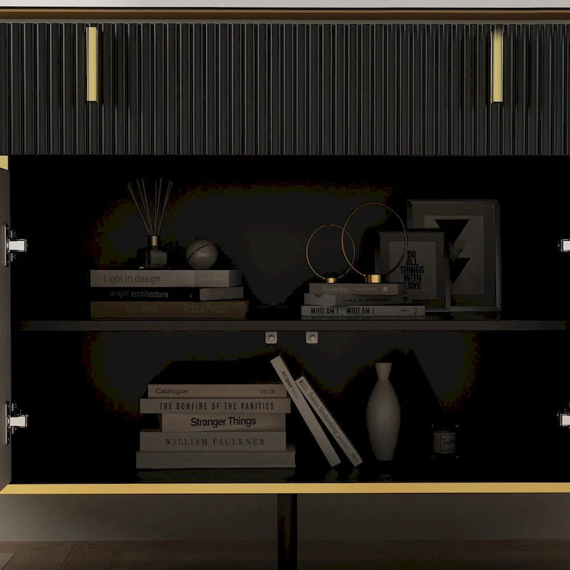 Buffet de cuisine Timechee, table d'appoint, meuble de rangement d'entrée