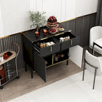 Buffet de cuisine Timechee, table d'appoint, meuble de rangement d'entrée