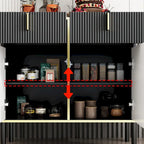 Buffet de cuisine Timechee, table d'appoint, meuble de rangement d'entrée