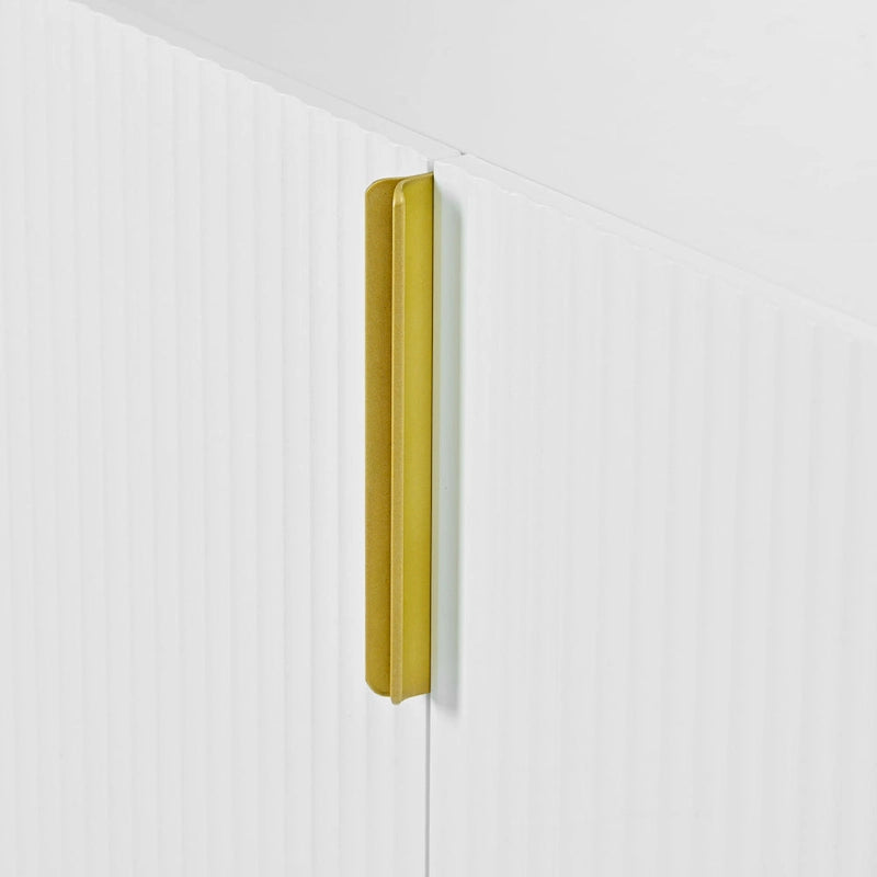 Buffet à 4 portes avec poignées en métal doré - Non disponible