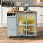 Chariot de cuisine pliable avec éclairage LED