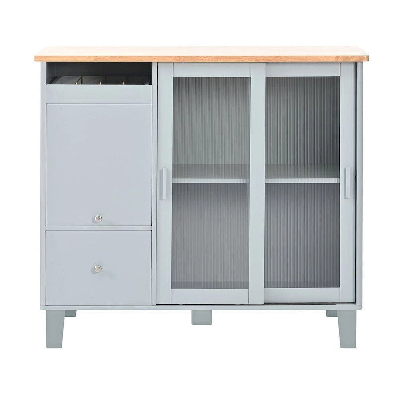 Chariot de cuisine pliable avec éclairage LED