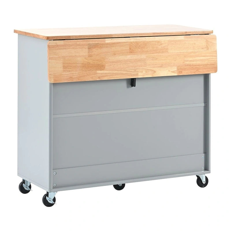 Chariot de cuisine pliable avec éclairage LED