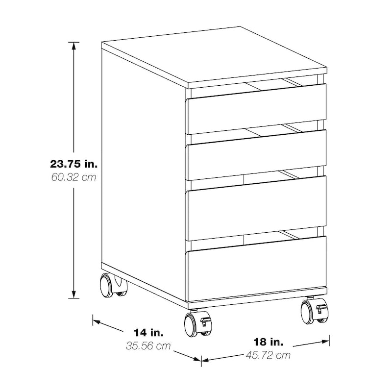 Chariot de rangement mobile Holly