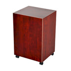 Chariot pour imprimante mobile HomCom 24 avec 2 tiroirs, marron - 15,7 x 13,8 x 23,6