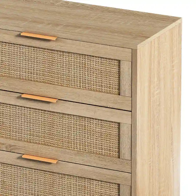 Armoire de rangement en rotin à 6 tiroirs de 59,06 L