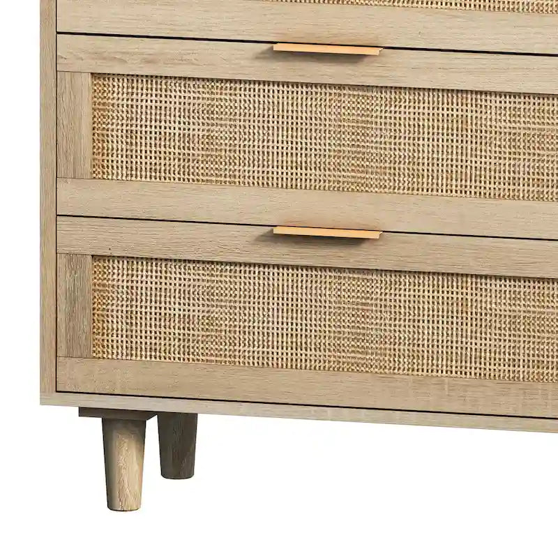Armoire de rangement en rotin à 6 tiroirs de 59,06 L