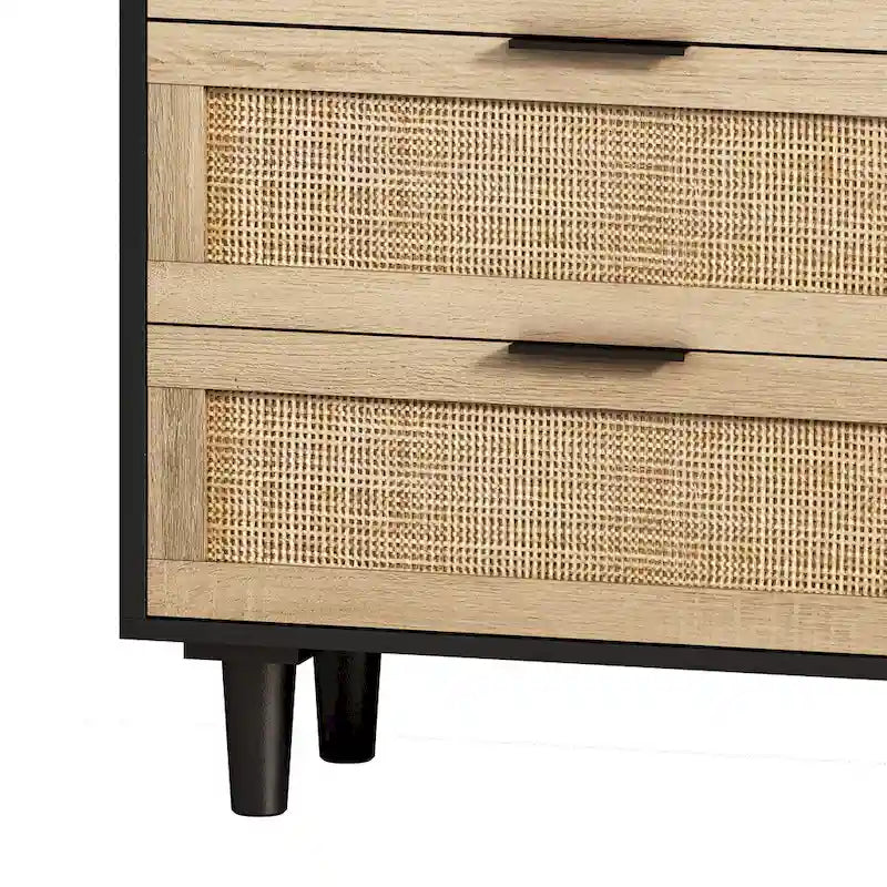 Armoire de rangement en rotin à 6 tiroirs de 59,06 L