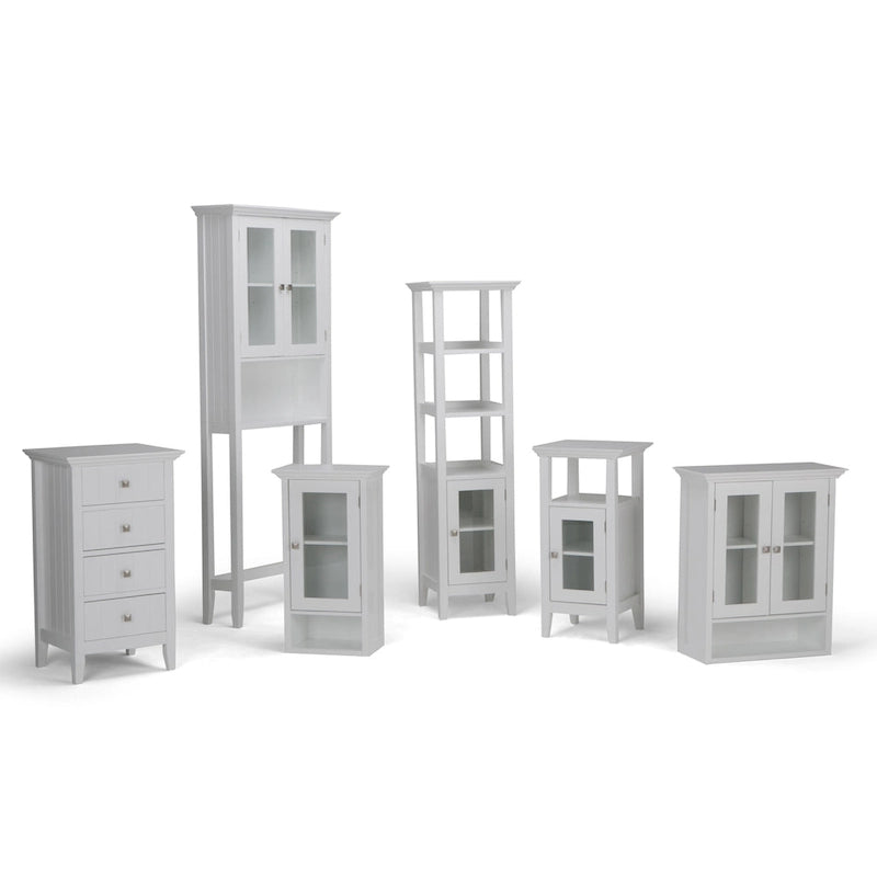 Meuble de salle de bain de rangement au sol WYNDENHALL Normandy, 76 cm (H) x 38 cm (L) - 38 cm (L) x 36 cm (P) x 76 cm (H) - 38 cm (L) x 36 cm (P) x 76 cm (H)