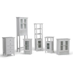 Meuble de salle de bain de rangement au sol WYNDENHALL Normandy, 76 cm (H) x 38 cm (L) - 38 cm (L) x 36 cm (P) x 76 cm (H) - 38 cm (L) x 36 cm (P) x 76 cm (H)