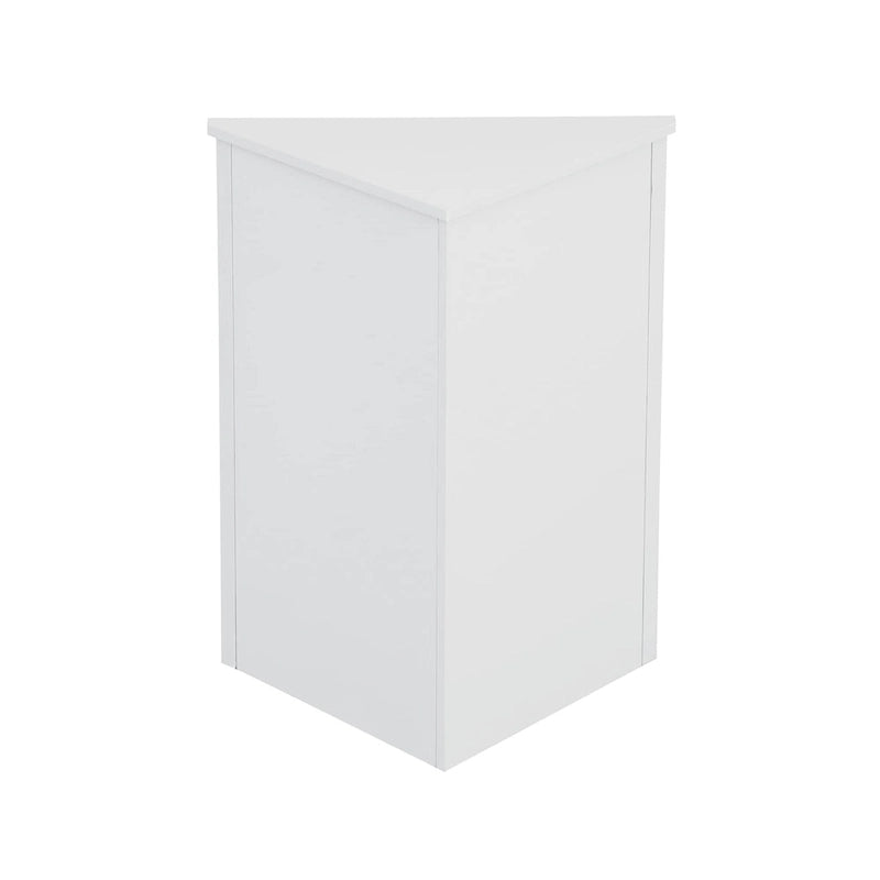 Armoire de rangement triangulaire pour salle de bain avec étagères réglables