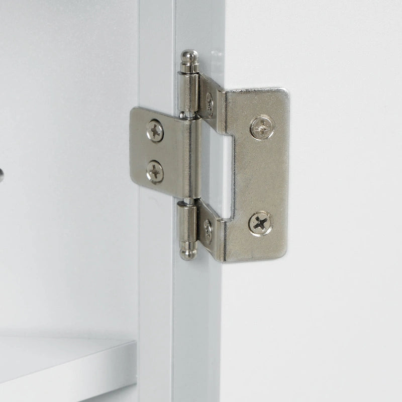 Armoire de rangement triangulaire pour salle de bain avec étagères réglables