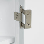 Armoire de rangement triangulaire pour salle de bain avec étagères réglables