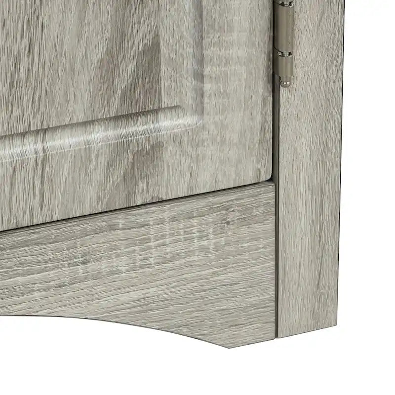 Armoire de rangement triangulaire pour salle de bain avec étagères réglables