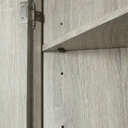 Armoire de rangement triangulaire pour salle de bain avec étagères réglables