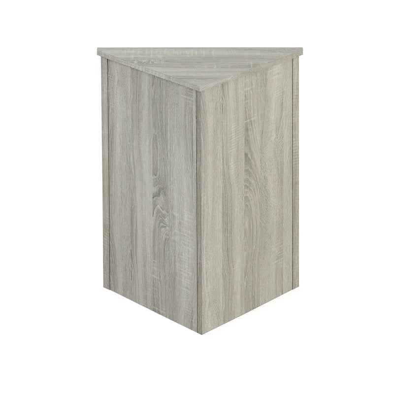 Armoire de rangement triangulaire pour salle de bain avec étagères réglables