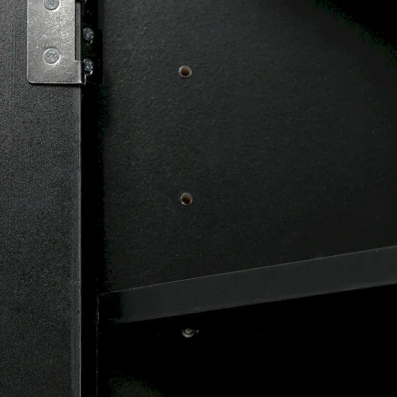 Armoire de rangement triangulaire pour salle de bain avec étagères réglables