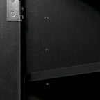 Armoire de rangement triangulaire pour salle de bain avec étagères réglables