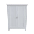 Armoire de rangement de sol en bois pour salle de bain avec 2 étagères réglables