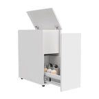 Meuble de rangement de salle de bain TUHOME Ventus avec plateau relevable et tiroir