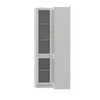 Meuble de salle de bain d'angle blanc 78,7 cm de hauteur - Rangement élégant pour toutes les pièces