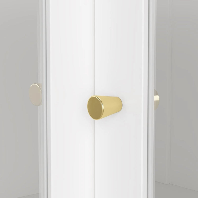 Meuble de salle de bain d'angle blanc 78,7 cm de hauteur - Rangement élégant pour toutes les pièces