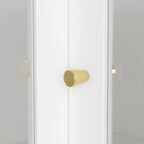 Meuble de salle de bain d'angle blanc 78,7 cm de hauteur - Rangement élégant pour toutes les pièces