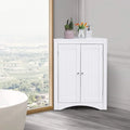 Armoire de rangement d'angle classique et élégante en bois, pour usage intérieur