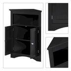 Armoire de rangement d'angle classique et élégante en bois, pour usage intérieur