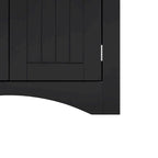Armoire de rangement d'angle classique et élégante en bois, pour usage intérieur