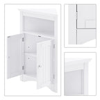 Armoire de rangement d'angle classique et élégante en bois, pour usage intérieur