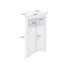 Armoire de rangement d'angle classique et élégante en bois, pour usage intérieur