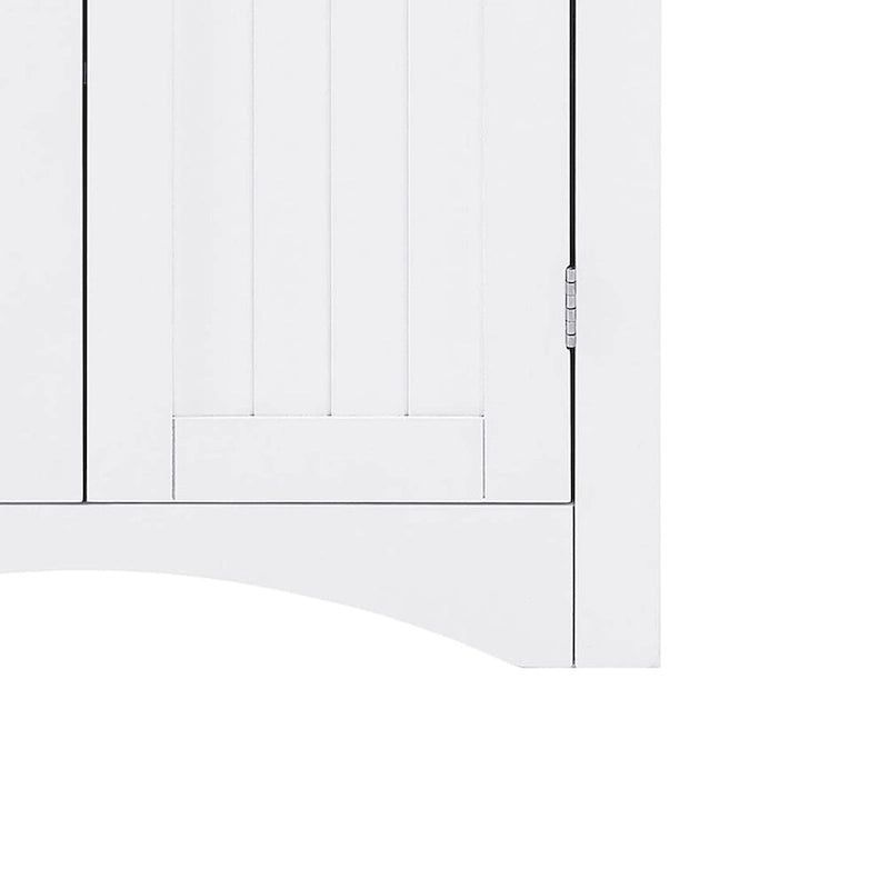 Armoire de rangement d'angle classique et élégante en bois, pour usage intérieur