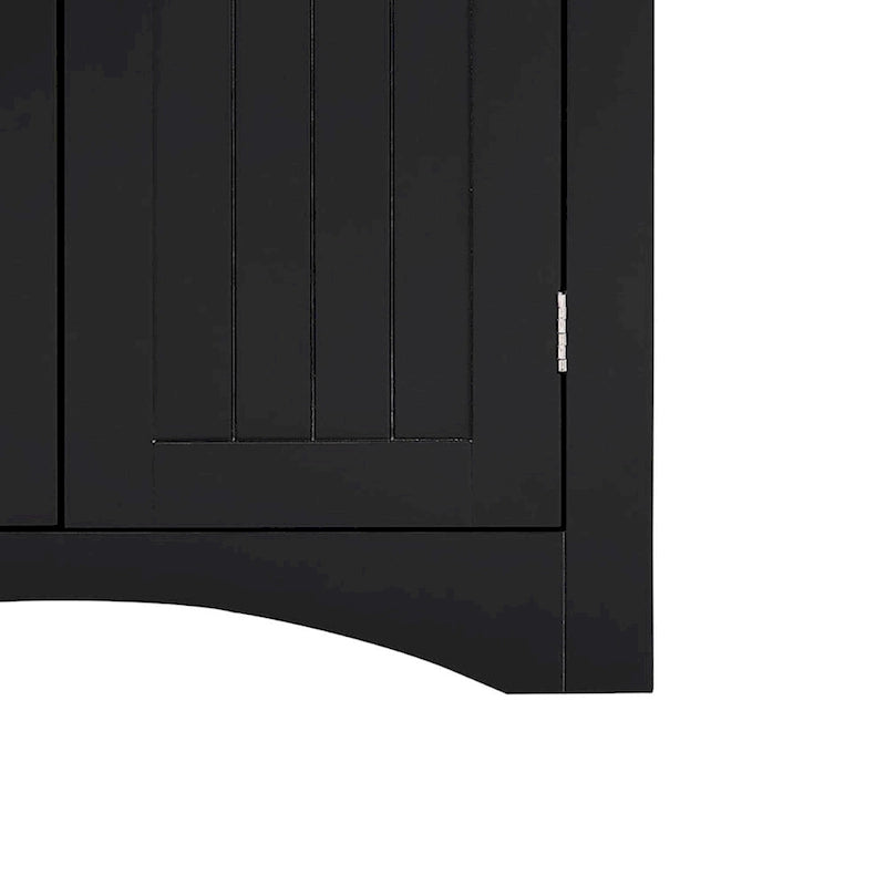Armoire de rangement d'angle classique et élégante en bois, pour usage intérieur