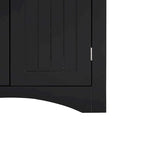 Armoire de rangement d'angle classique et élégante en bois, pour usage intérieur