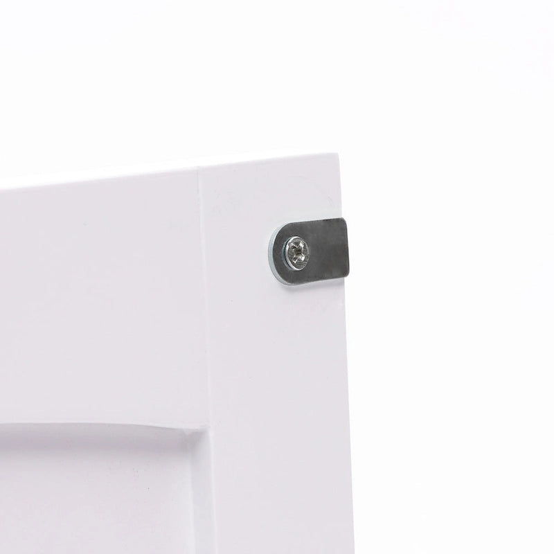 Armoire à linge de salle de bain en bois blanc et noir - 81 cm (H) x 60 cm (L) x 30 cm (P)