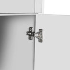 Armoire de rangement haute avec portes et étagères