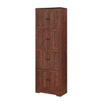 Armoire de rangement haute avec portes et étagères